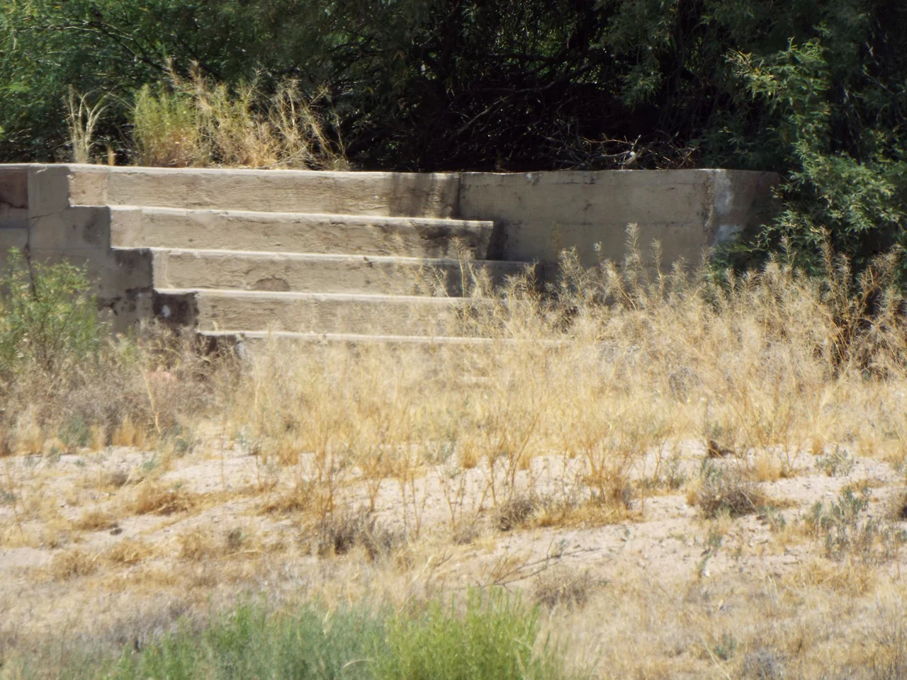 Southern Pacific Railroad Depot ruins in Fort Thomas, Arizona
