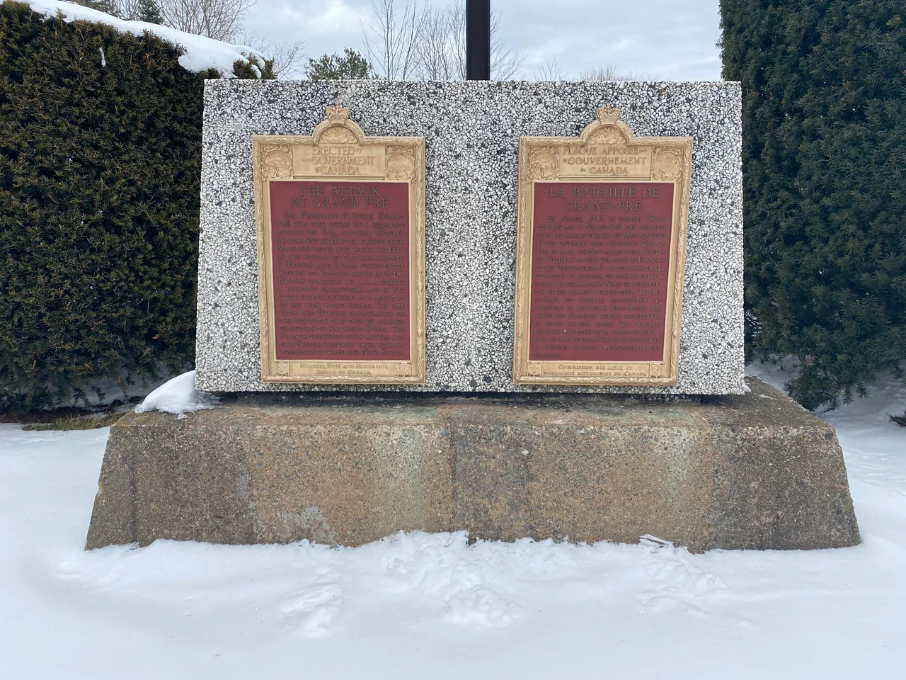 Attack at Grand Pre, Nova Scotia