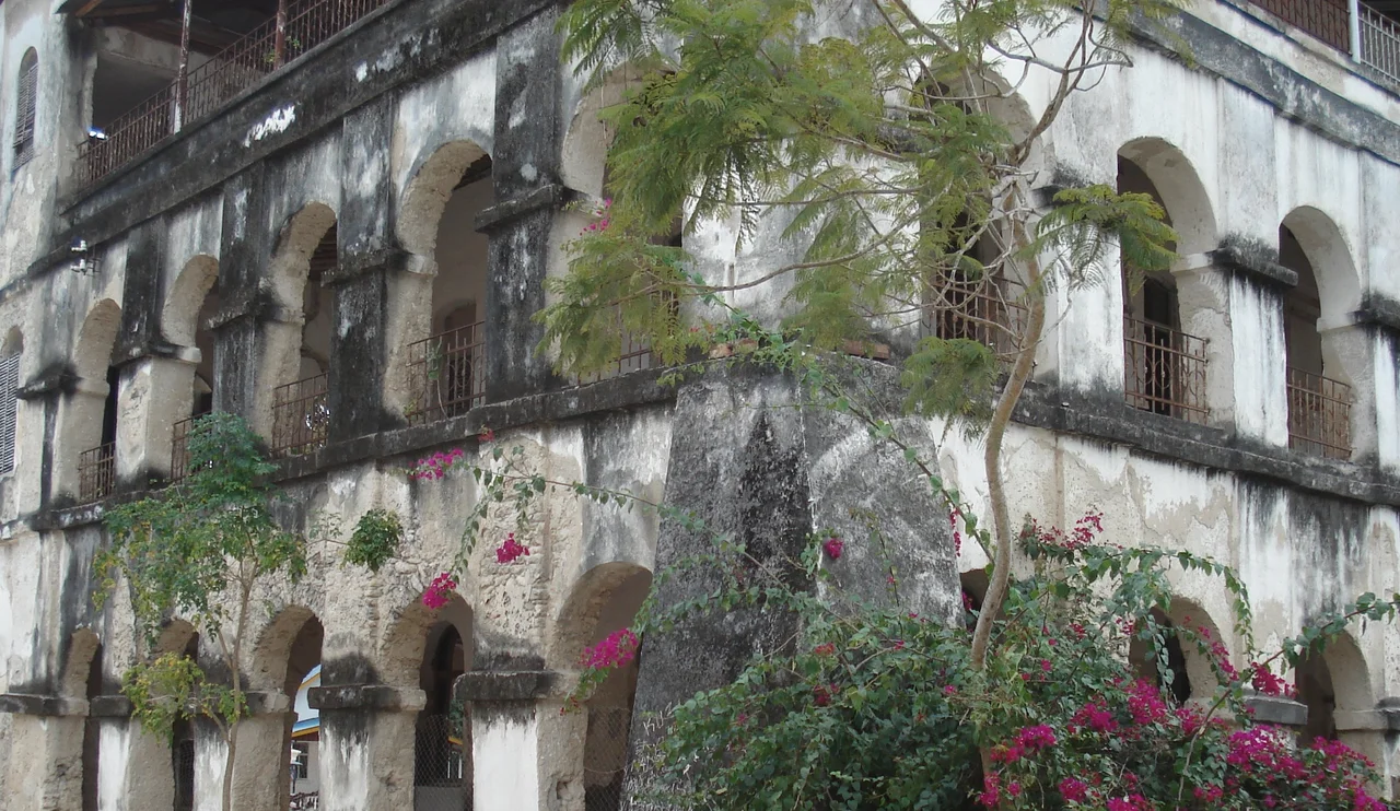 Mission building in Bagamoyo Tanzania