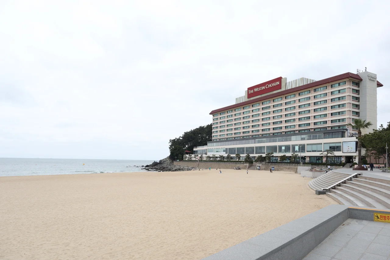 Haeundae Beach in Busan, South Korea